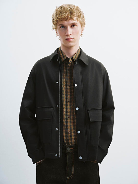 Button Zip Up Jackets