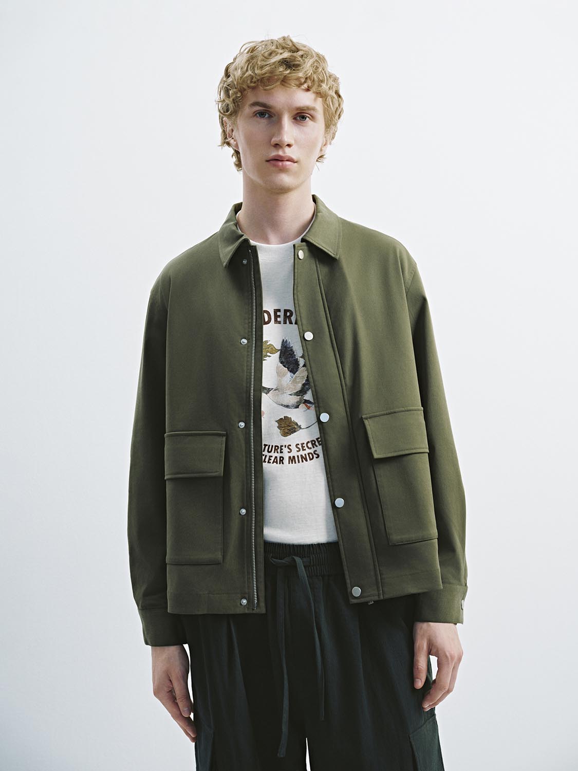 Button Zip Up Jackets