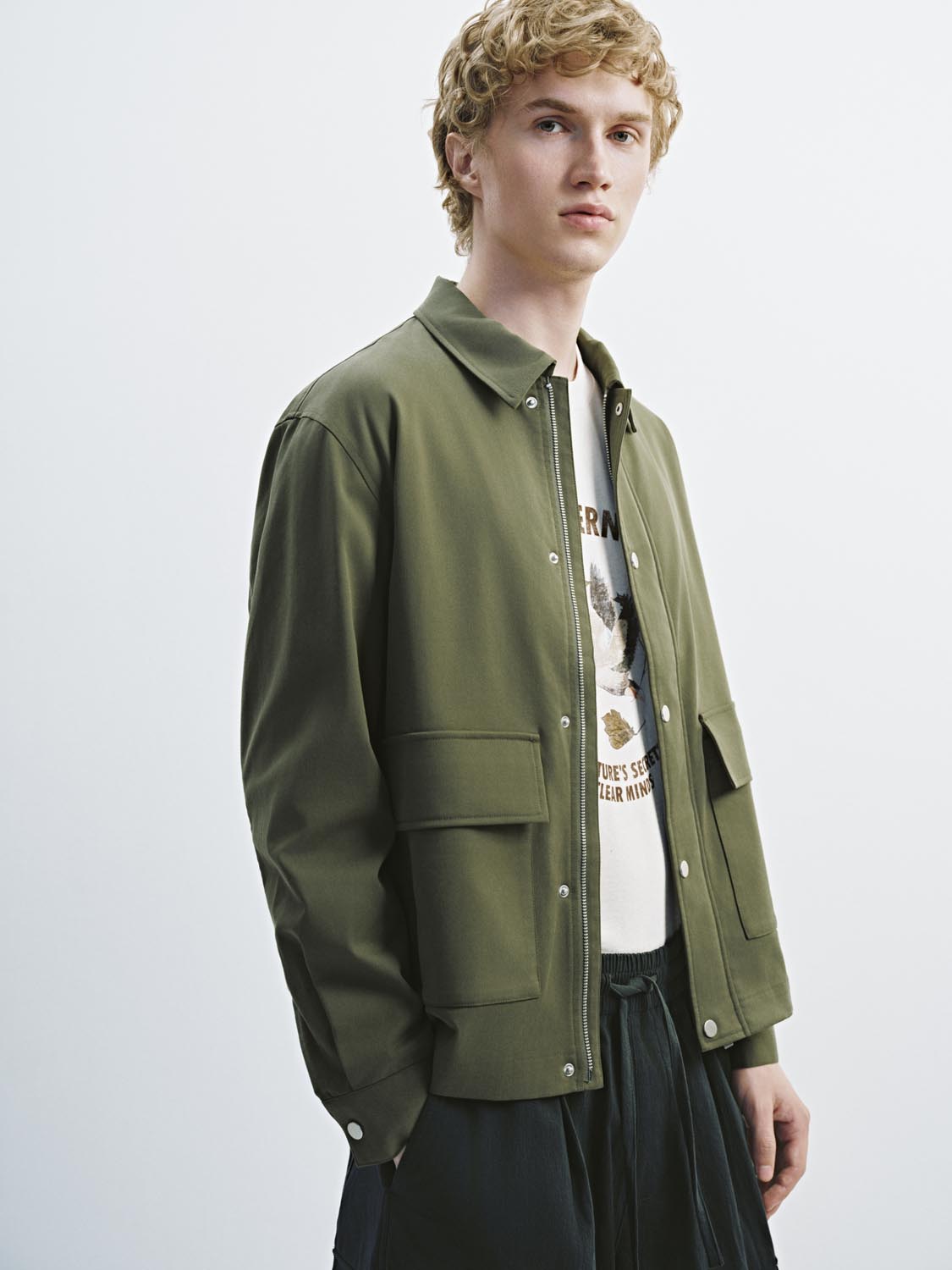 Button Zip Up Jackets