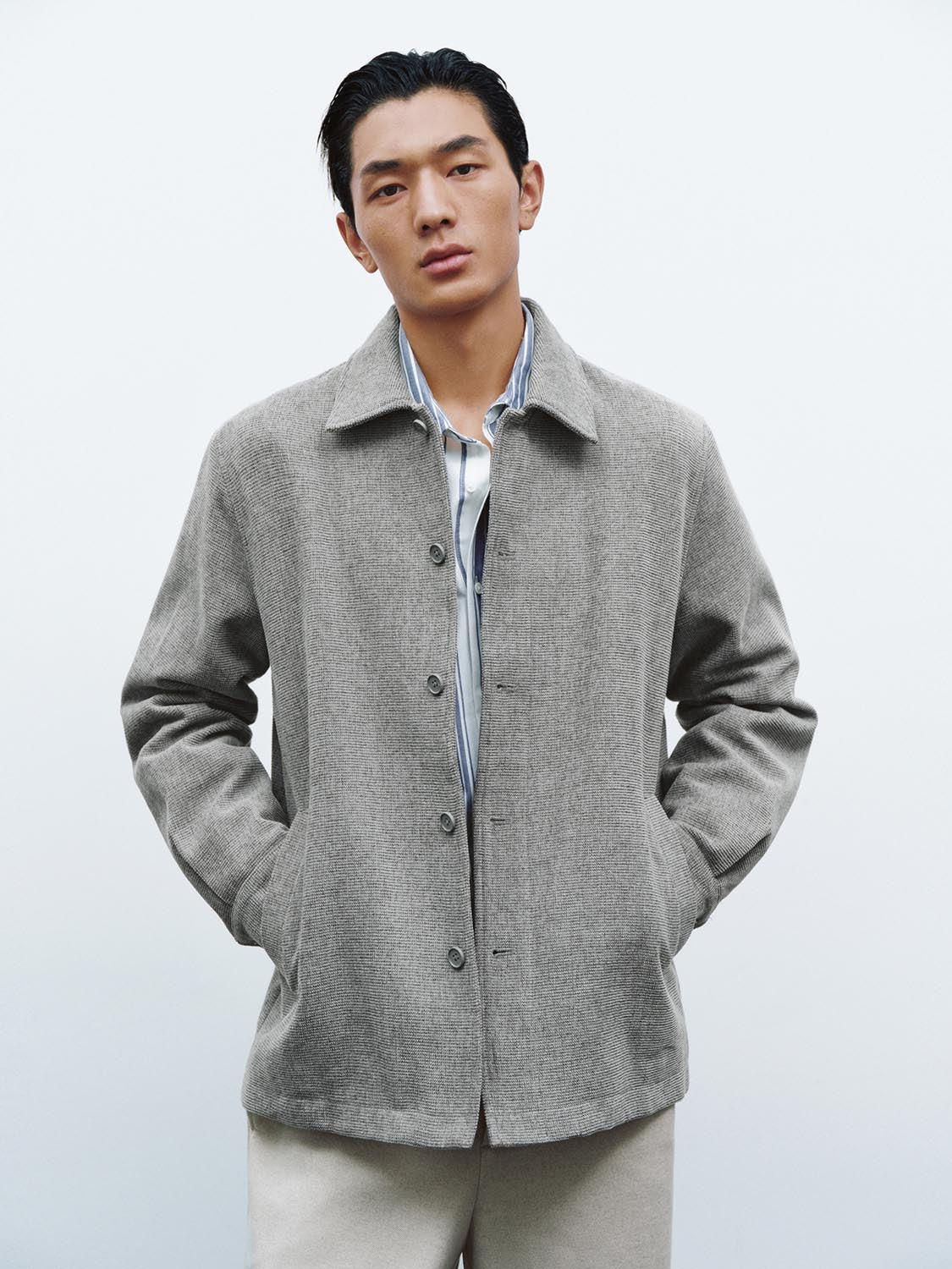 Collared Trench Coat Jackets