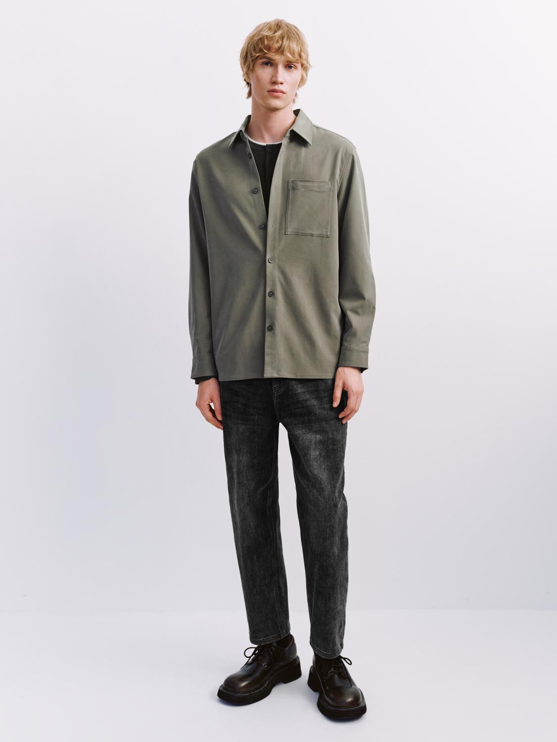 Patch Pocket Basic Shirts