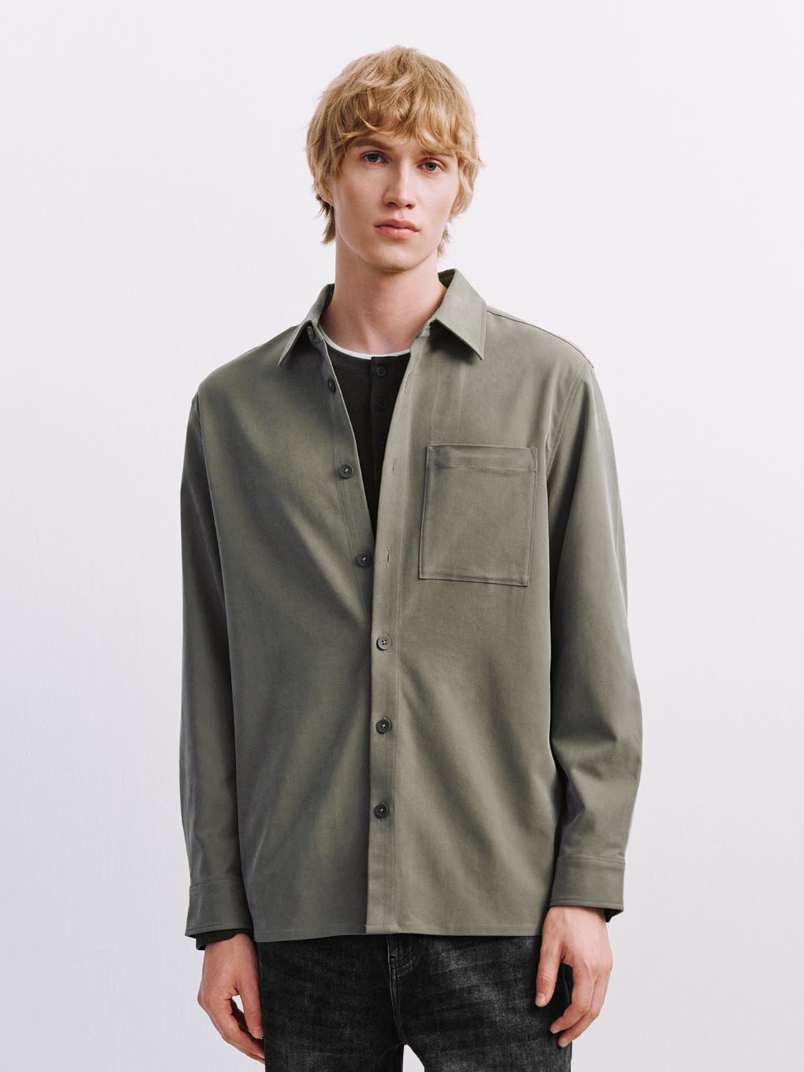 Patch Pocket Basic Shirts