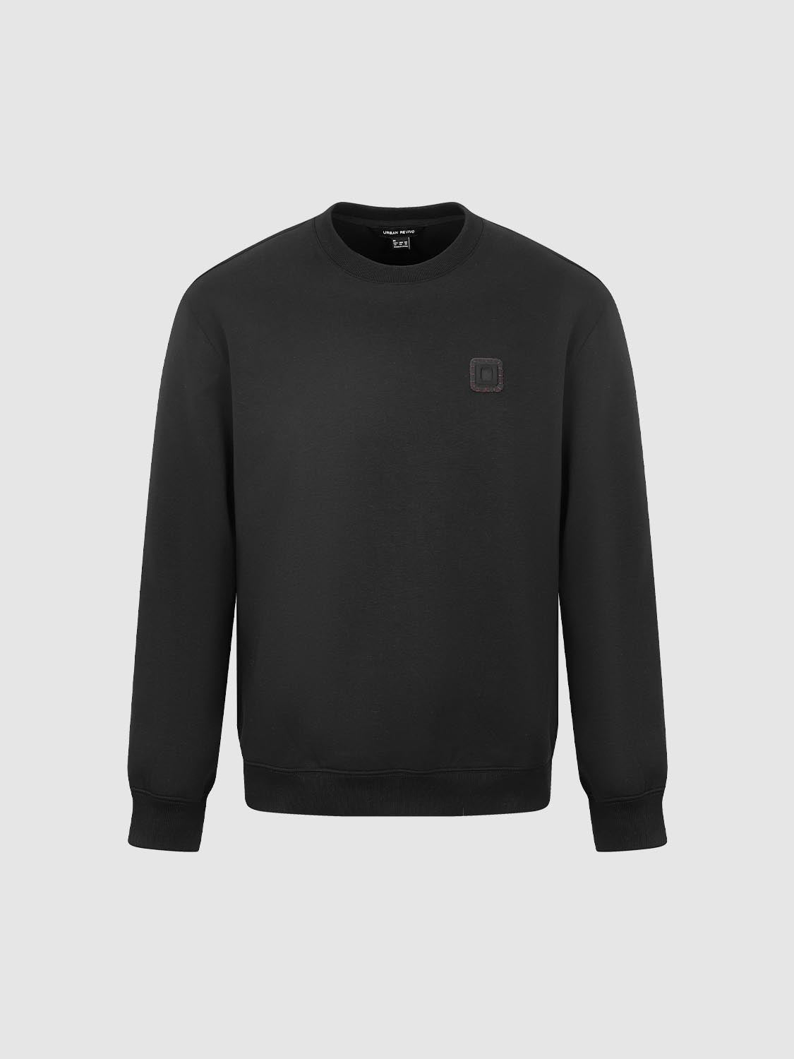 Crew Neck Contrast Trim Sweatshirts