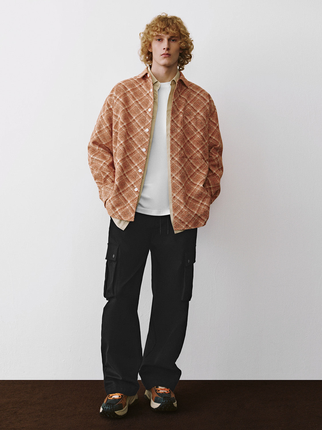 Flap Pocket Wide-Leg Pants