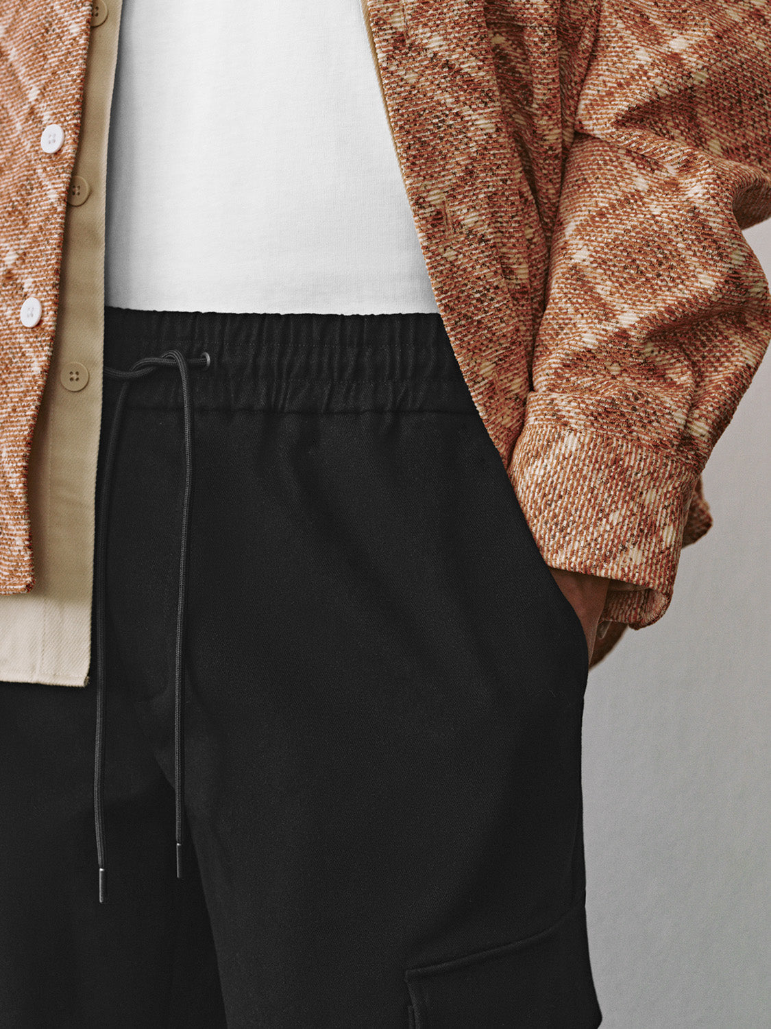Flap Pocket Wide-Leg Pants
