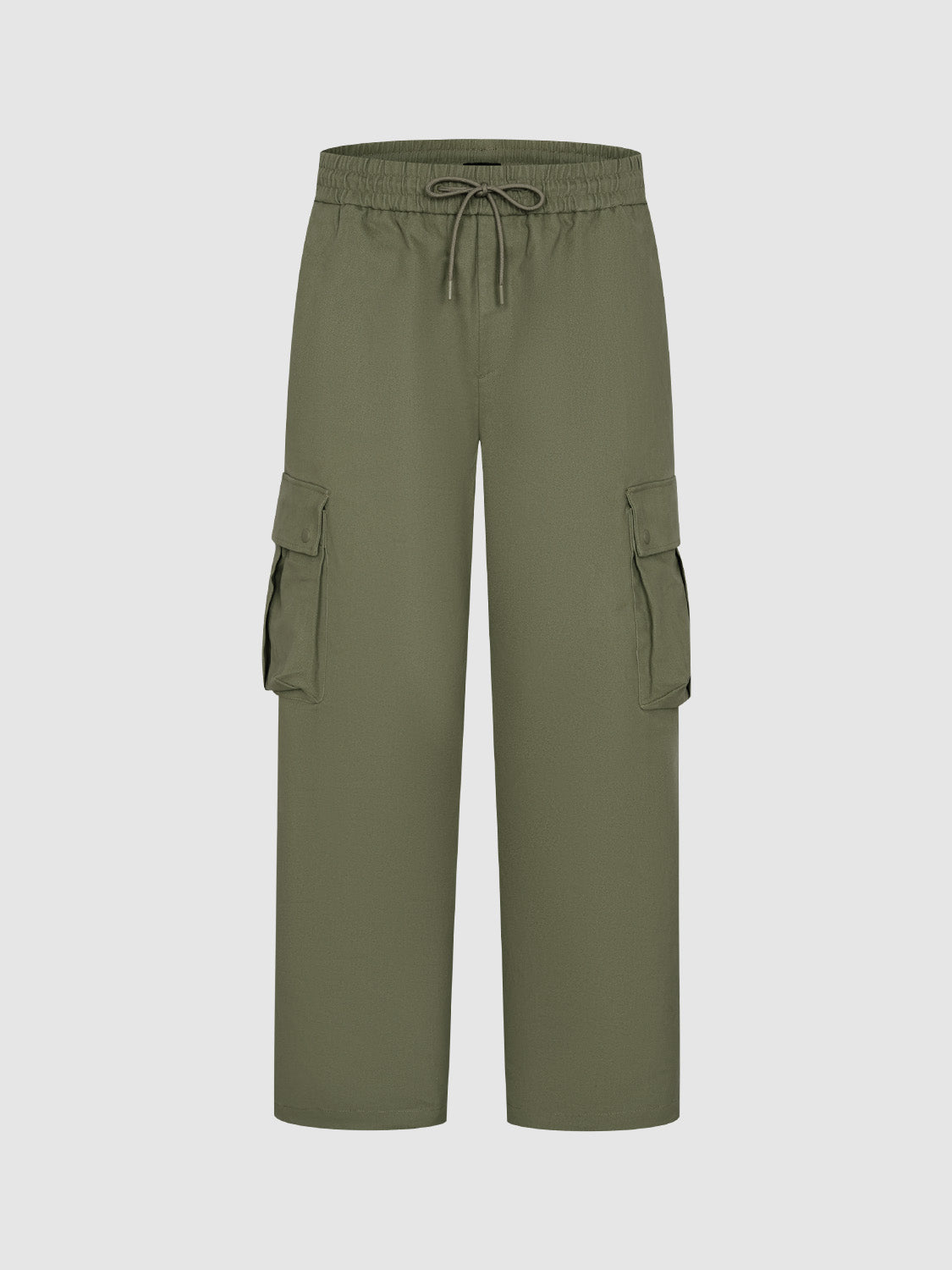 Flap Pocket Wide-Leg Pants