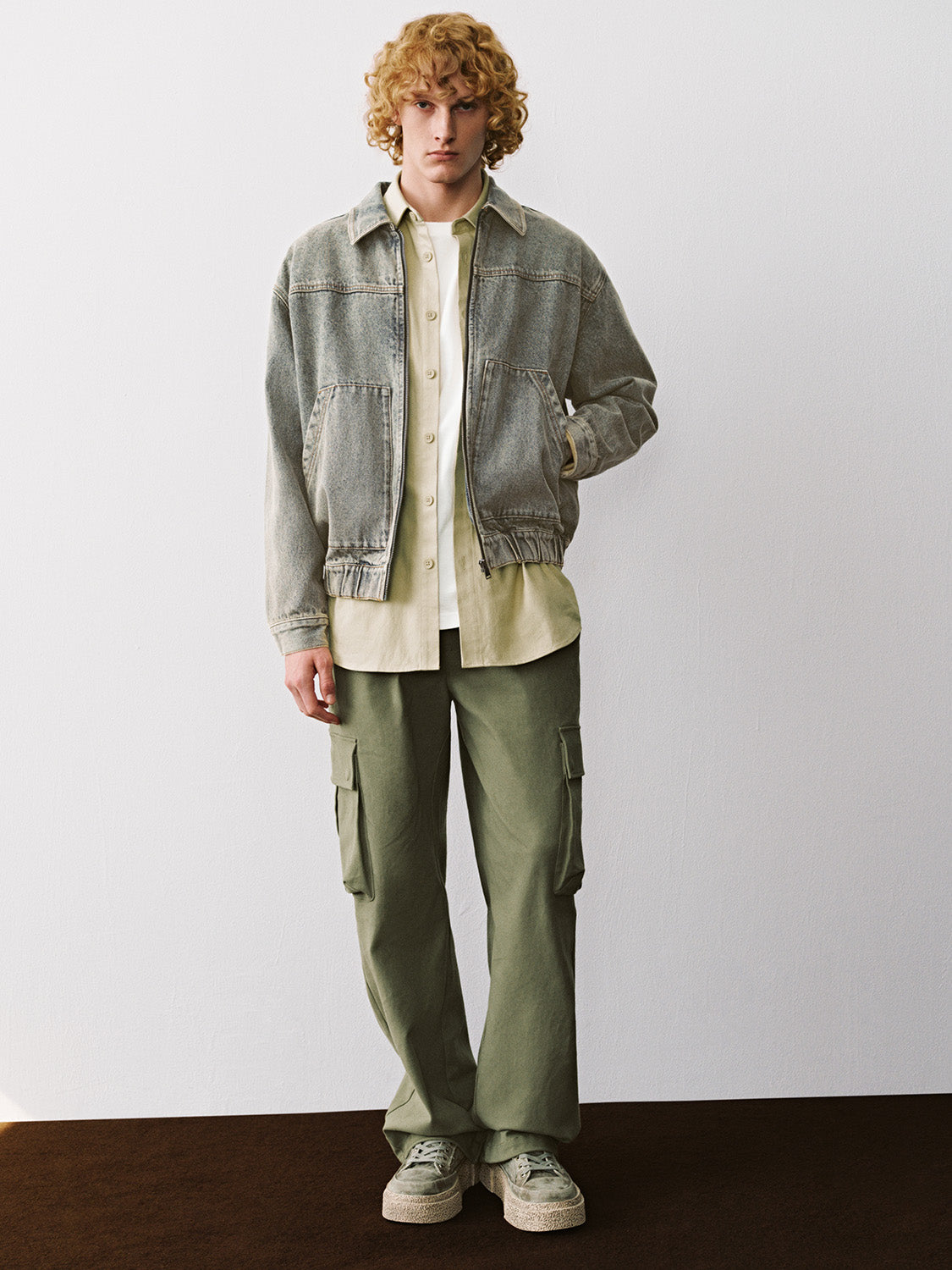 Flap Pocket Wide-Leg Pants