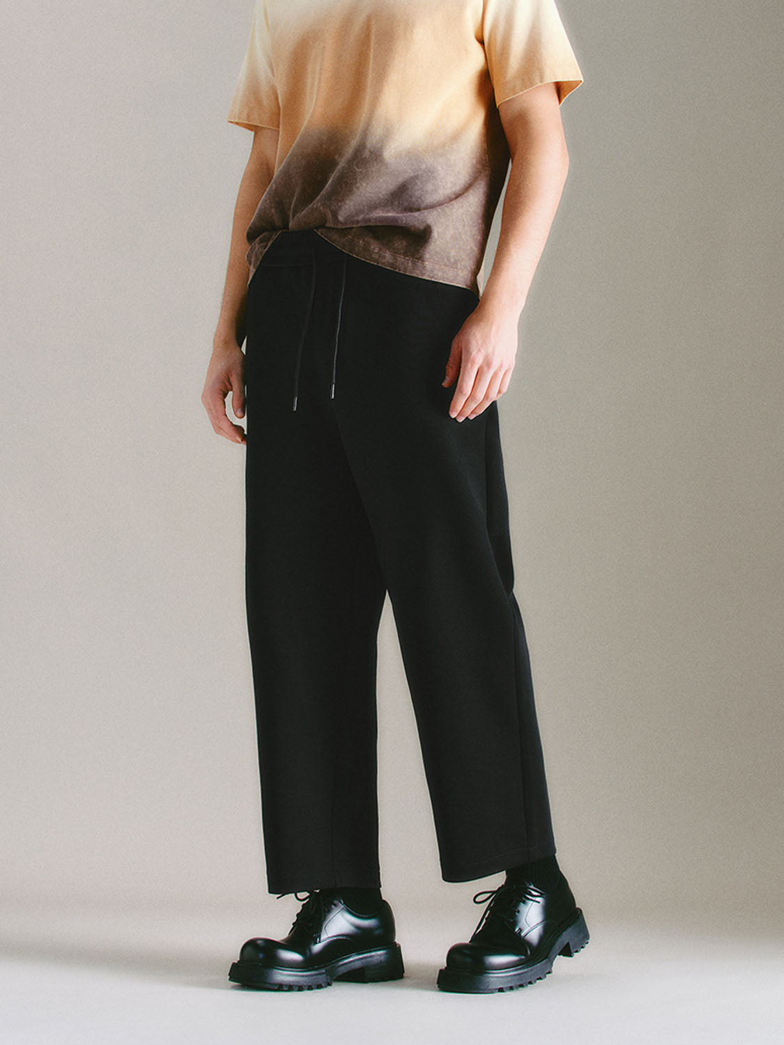 Drawstring Loose Straight Pants