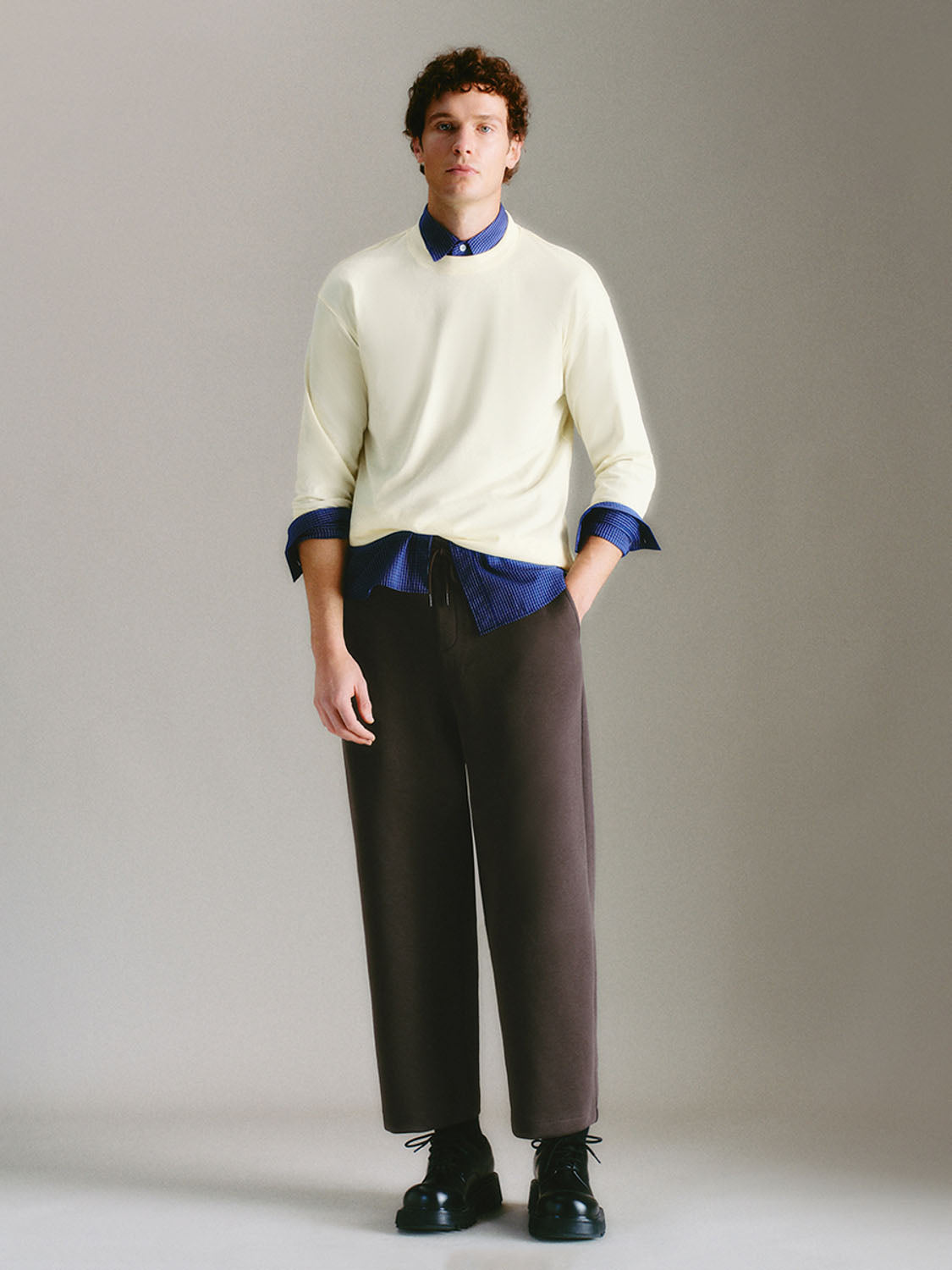 Drawstring Loose Straight Pants