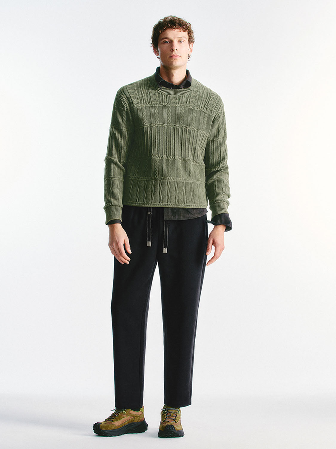 Drawstring Loose Carrot Fit Pants