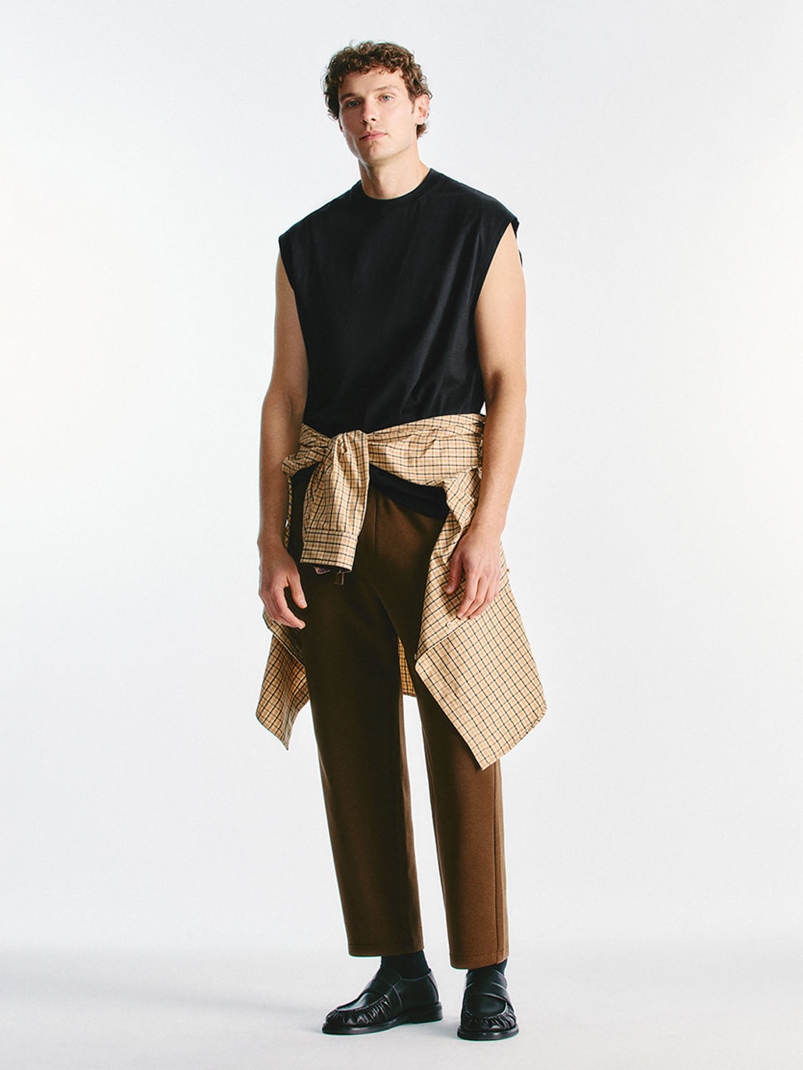 Drawstring Loose Carrot Fit Pants