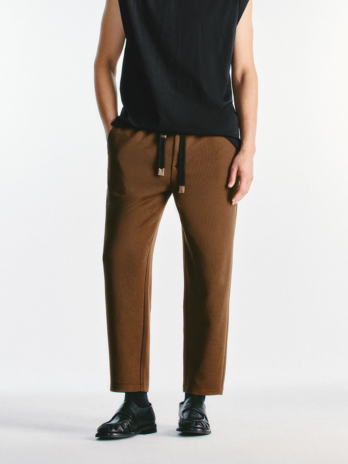 Drawstring Loose Carrot Fit Pants