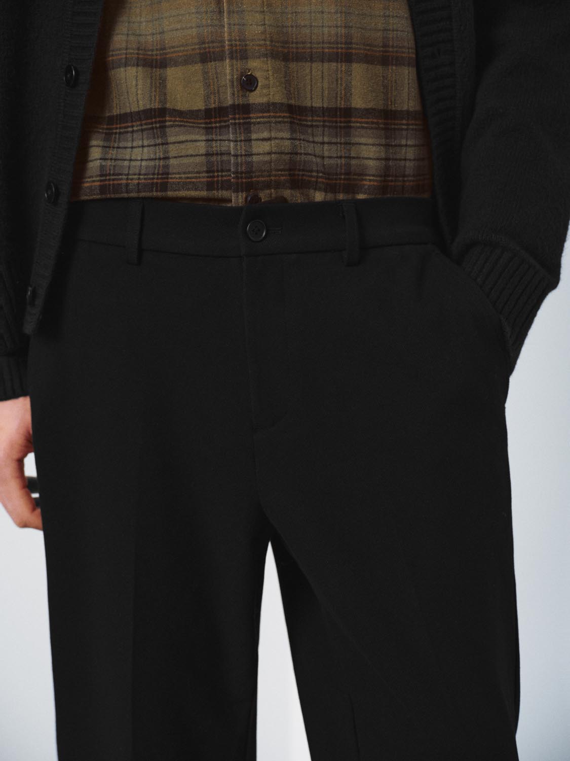 Tailored Straight Leg Pants