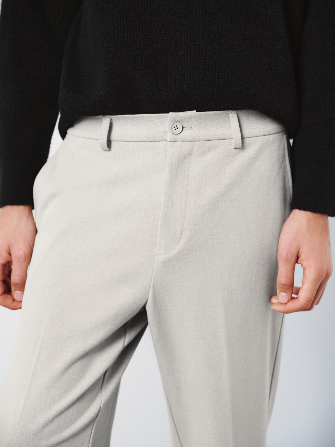 Tailored Straight Leg Pants