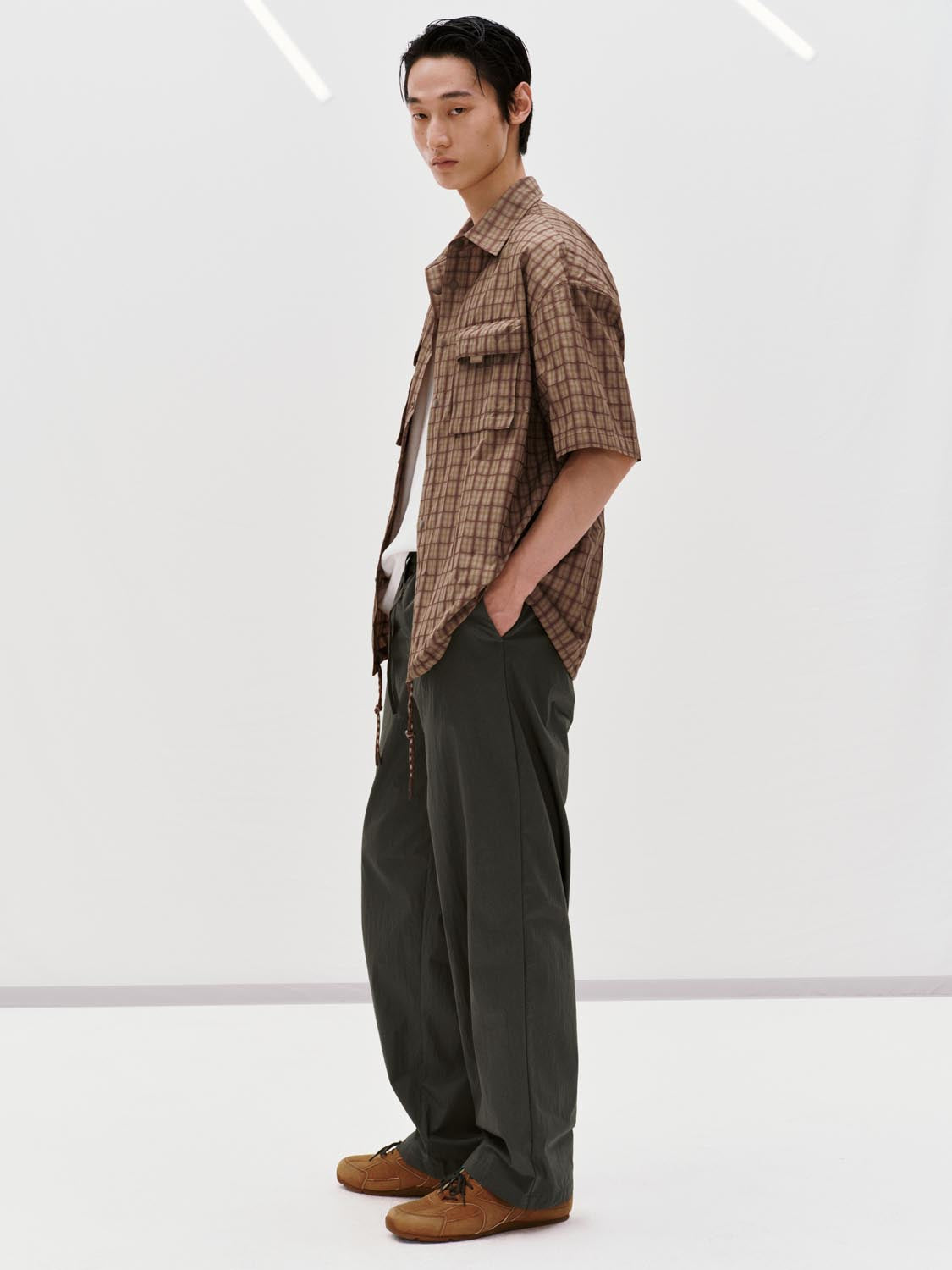 People Pull Drawstring Drawstring Pull On Straight Leg Pants – URBAN REVIVO Thailand