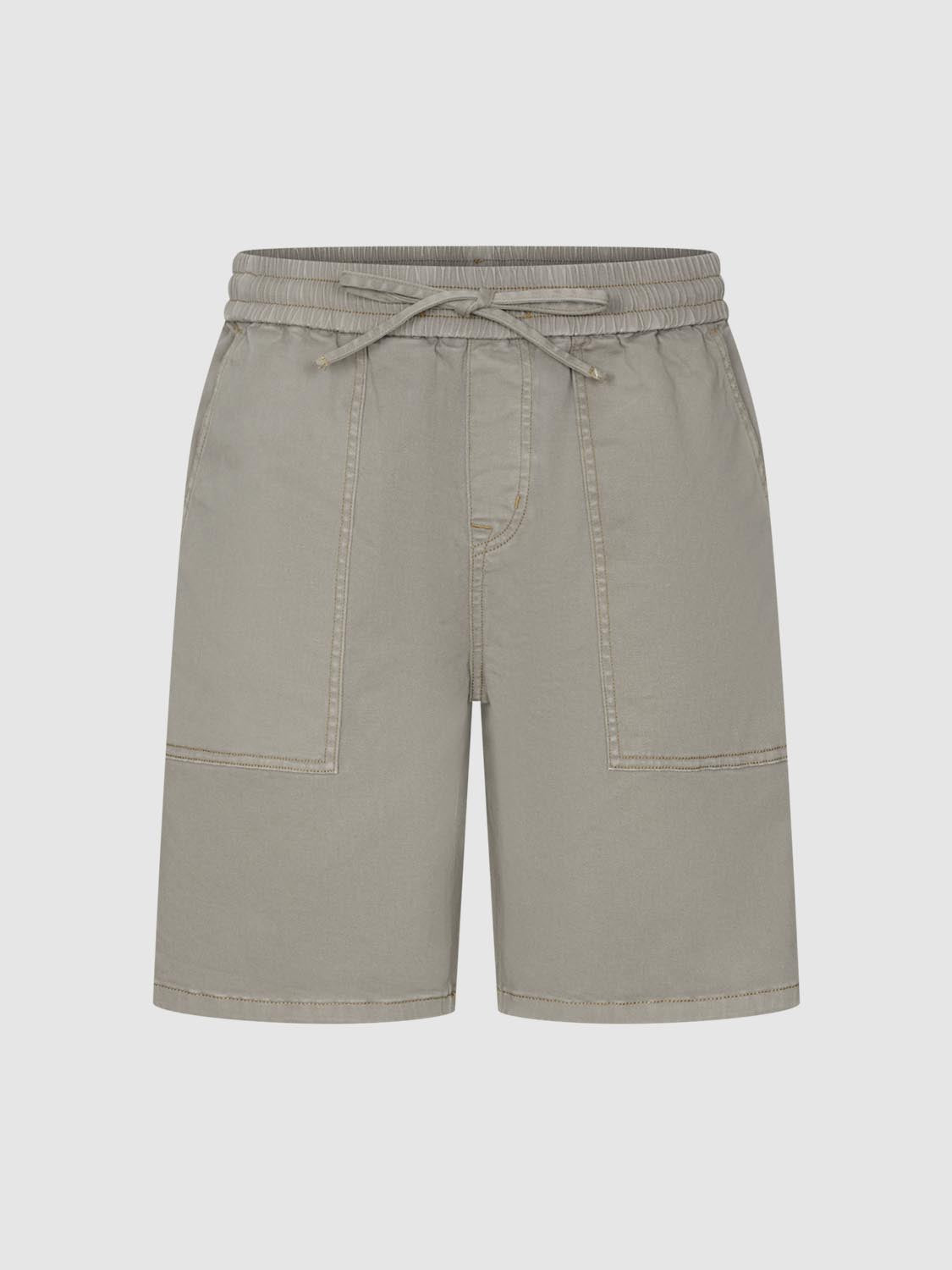 Denim Drawstring Shorts