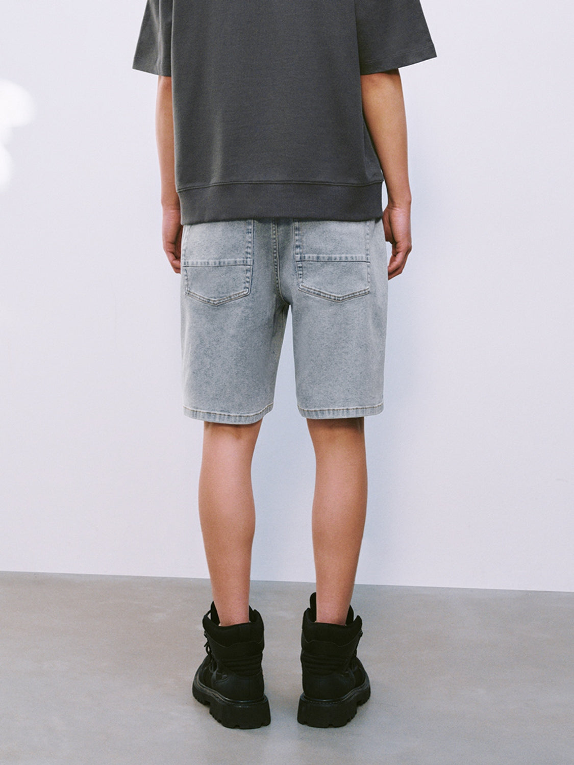 Denim Drawstring Shorts