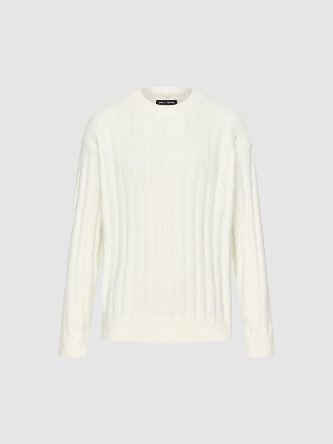 Ribbed Long Sleeve Knitted T-Shirts