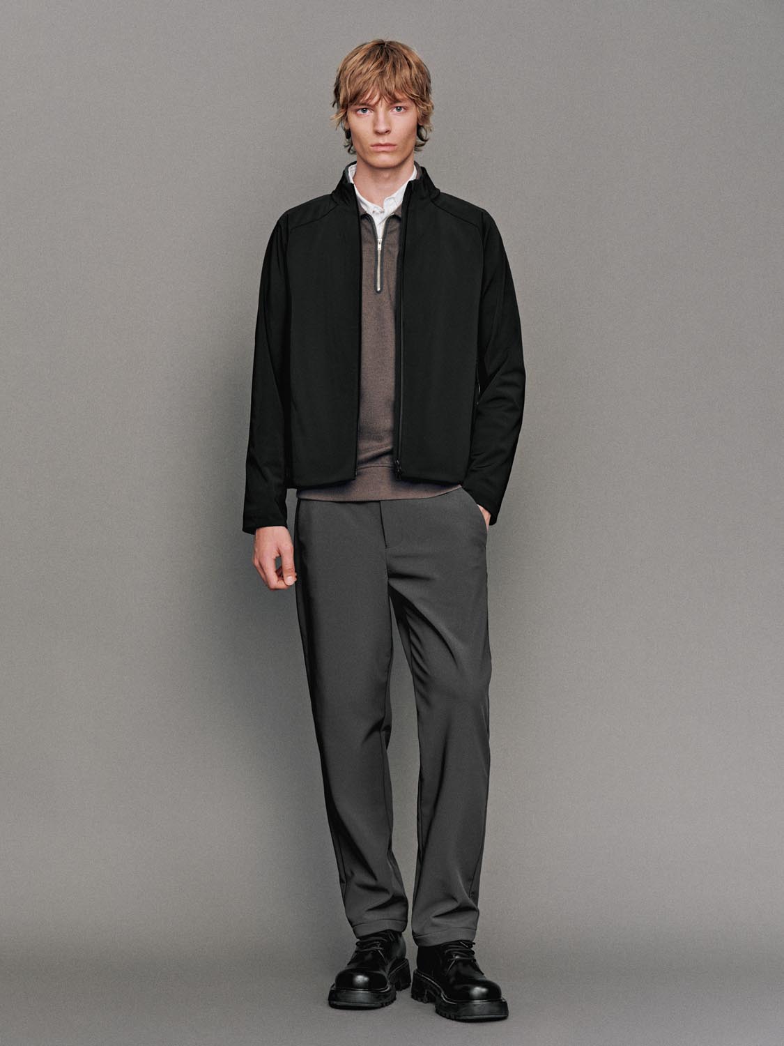 Tailored Straight Tapered Pants