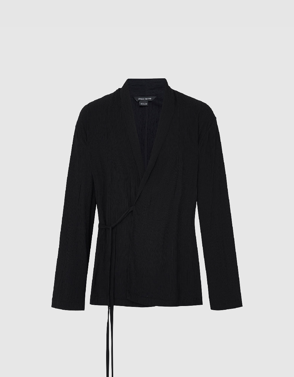 Tie Front Kimono Lapel Jacket