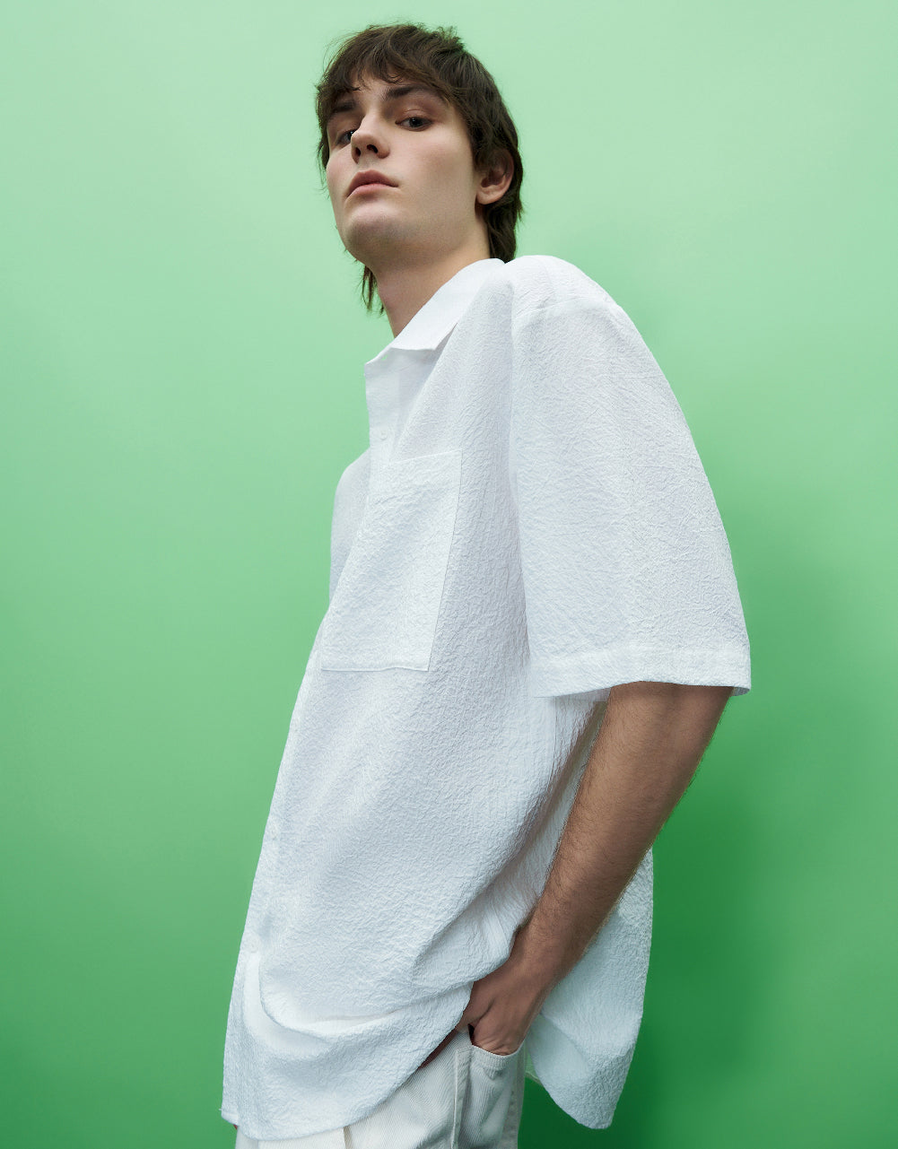 Textured Loose Shirt