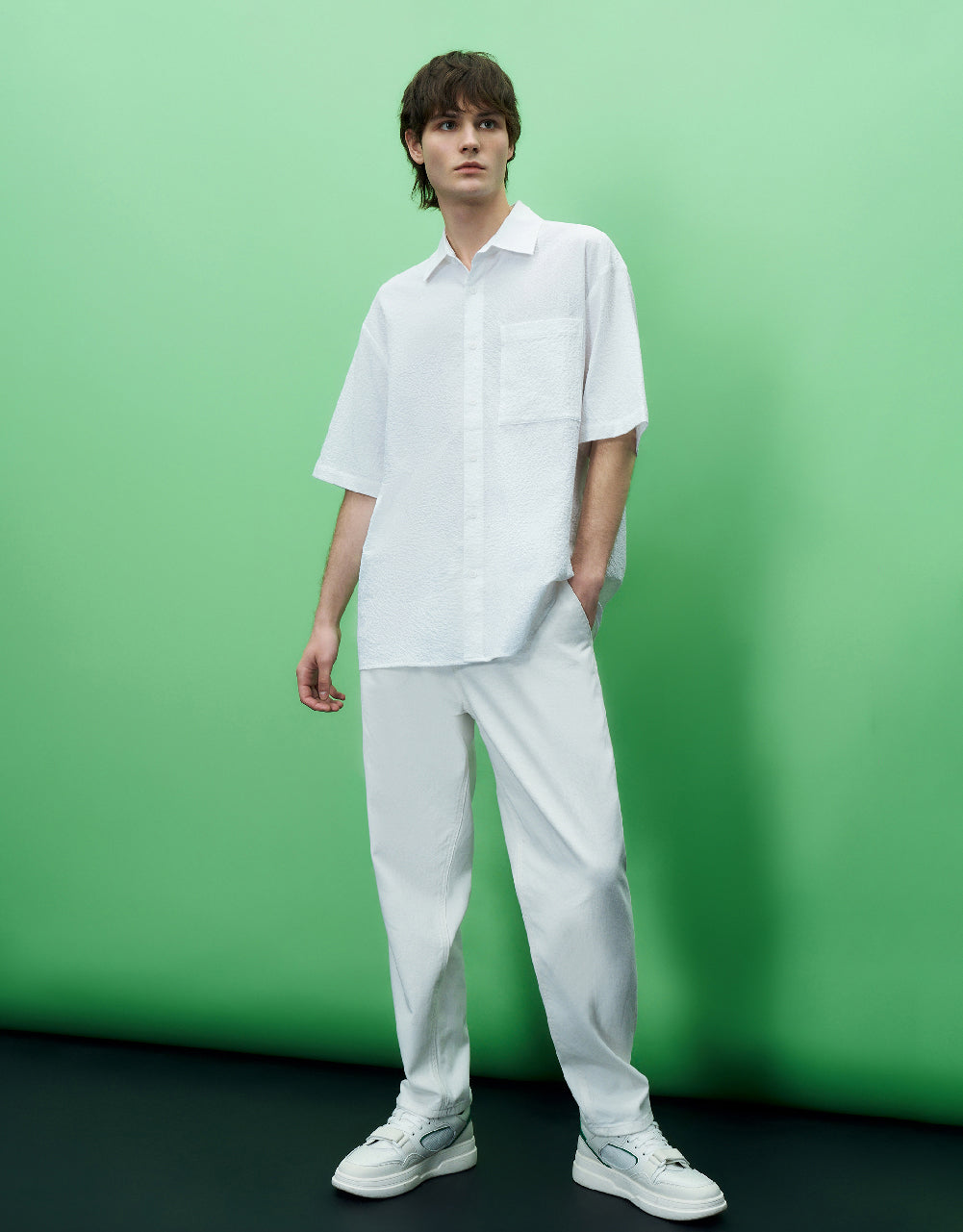Textured Loose Shirt