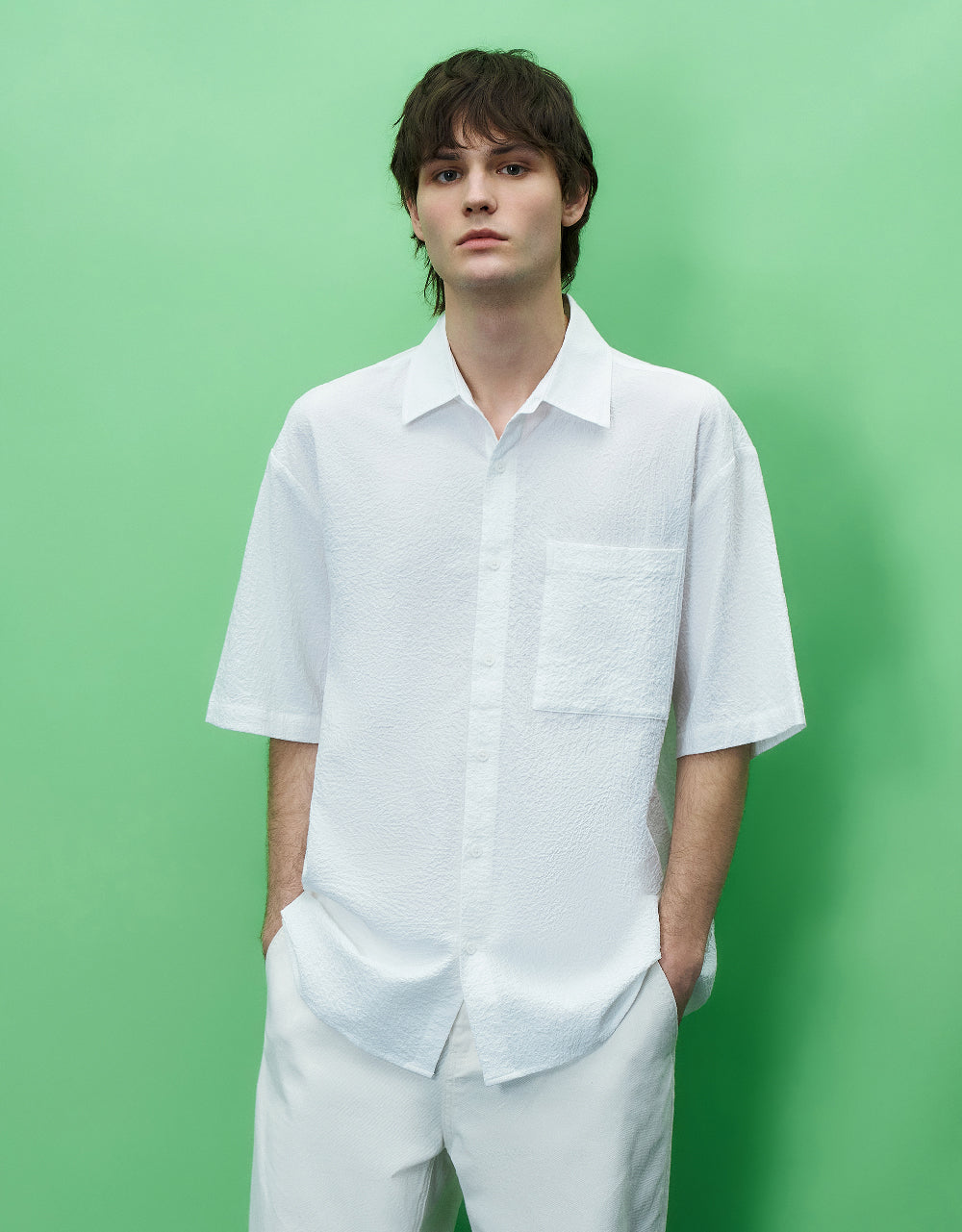 Textured Loose Shirt