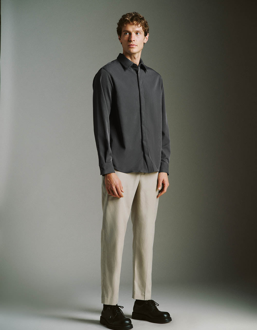 Button Up Straight Shirt