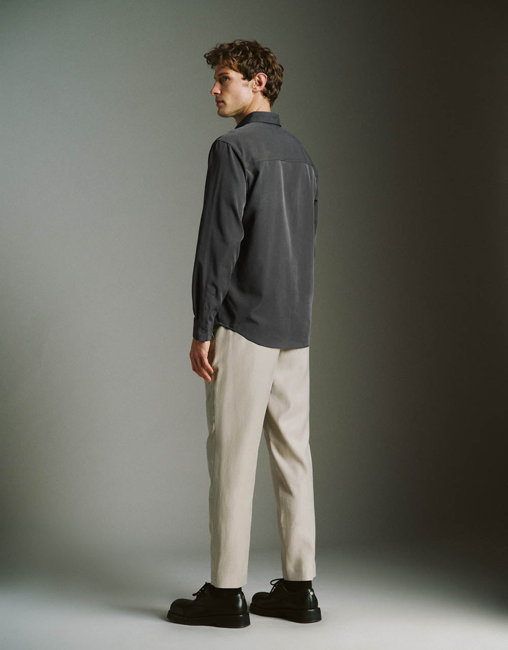 Button Up Straight Shirt