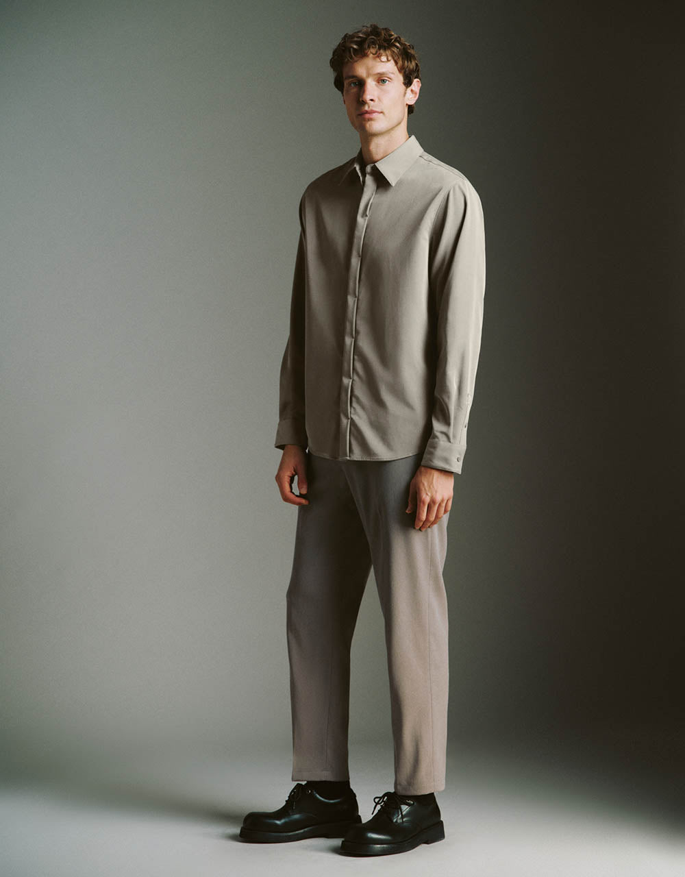 Button Up Straight Shirt