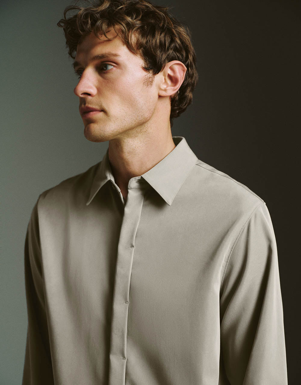Button Up Straight Shirt