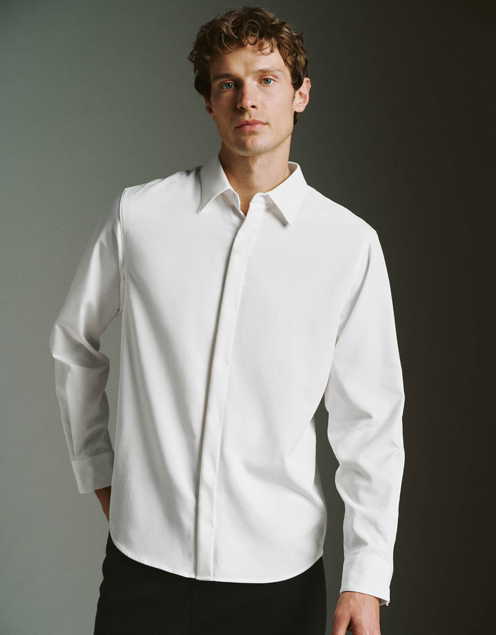 Button Up Straight Shirt