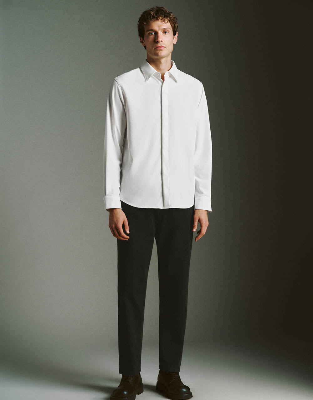 Button Up Straight Shirt