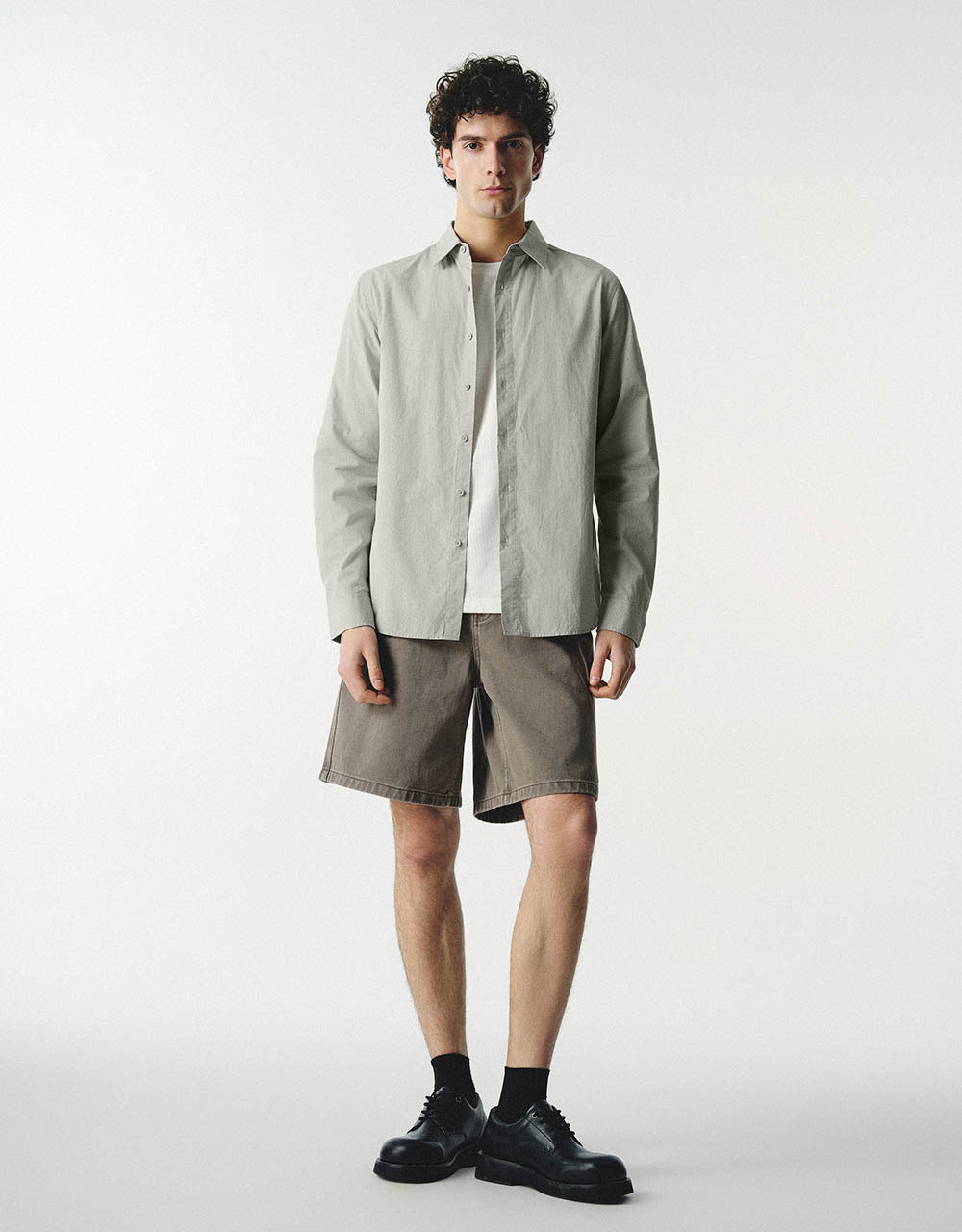 Button Up Straight Shirt