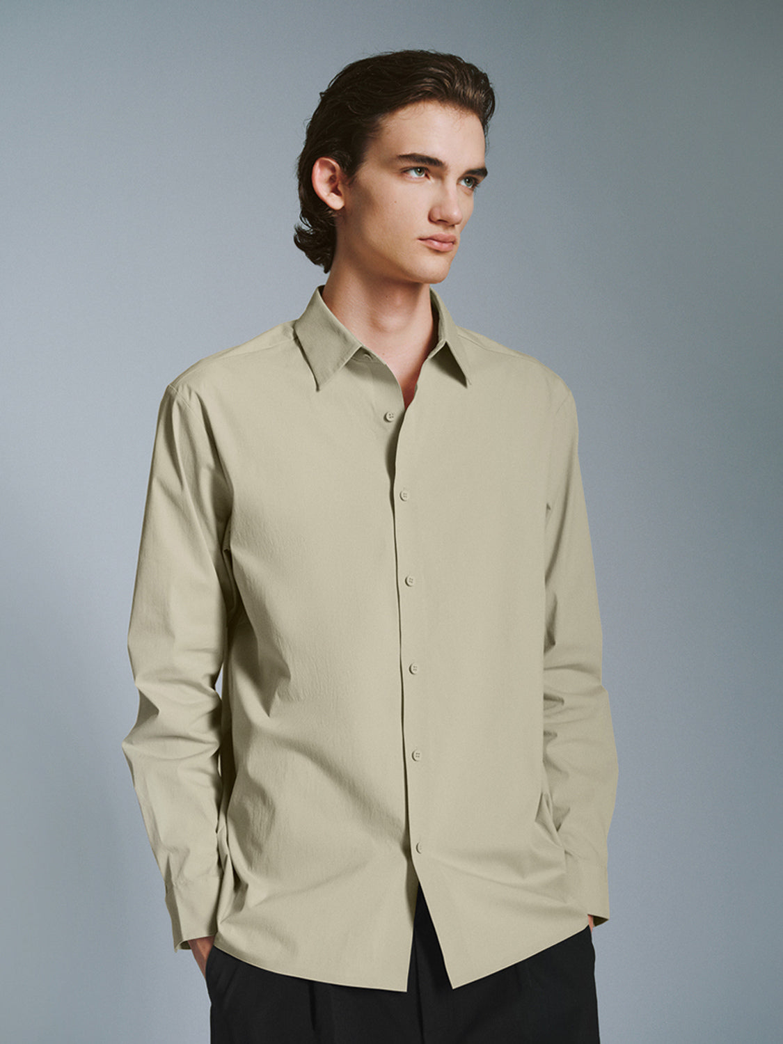 Button Up Straight Shirt