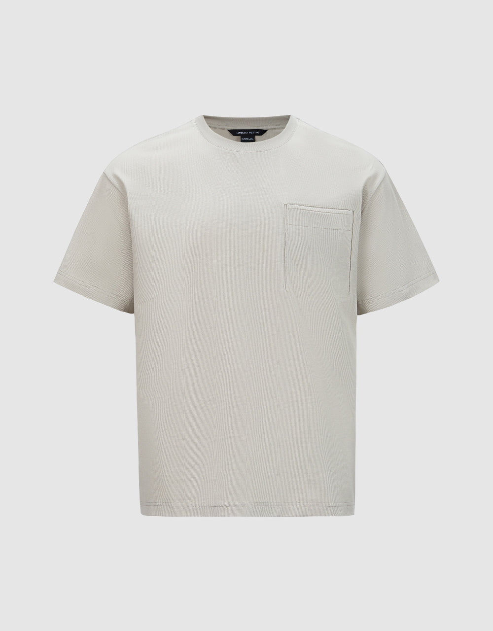 Pocket Detail Knitted Crew Neck T-Shirt