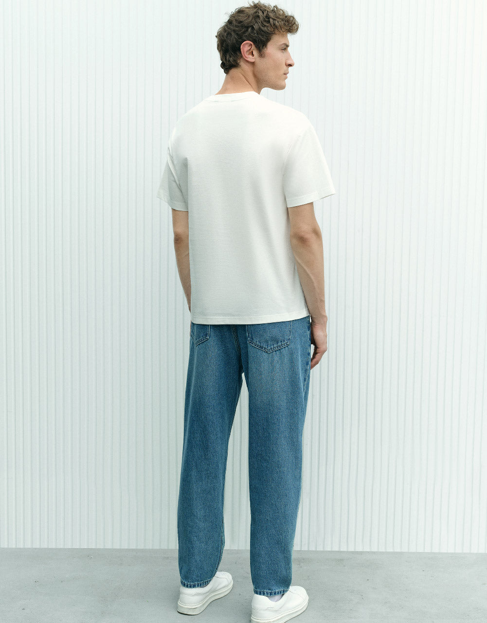Pocket Detail Knitted Crew Neck T-Shirt