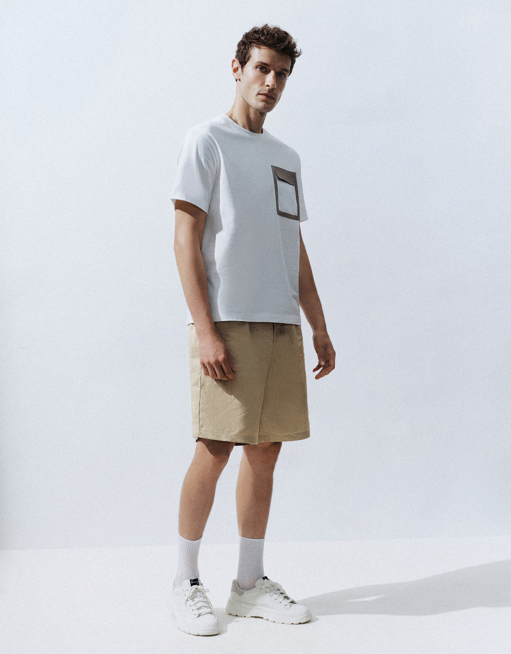 Crew Neck Straight T-Shirt