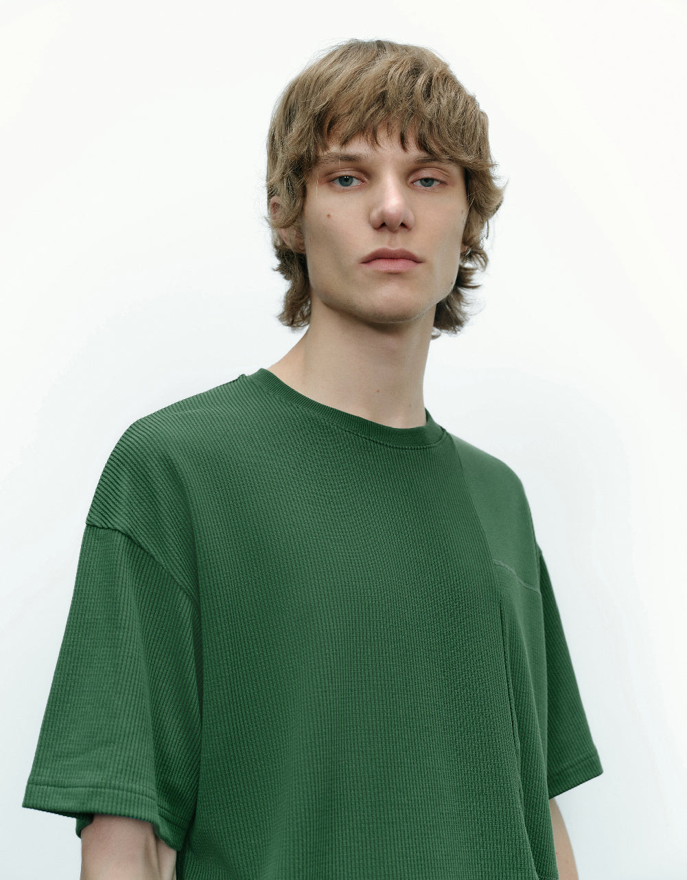 Drop Shoulder Sleeve Crew Neck T-Shirt