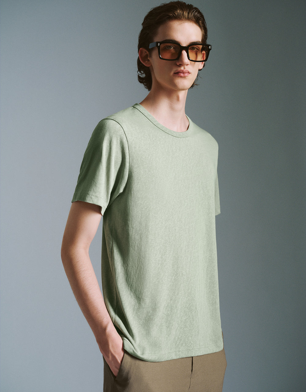 Crew Neck Straight T-Shirt