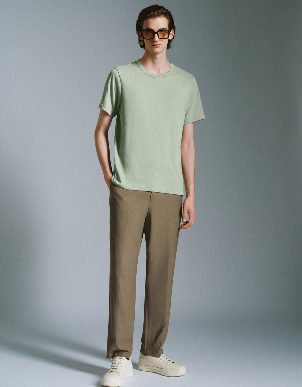 Crew Neck Straight T-Shirt