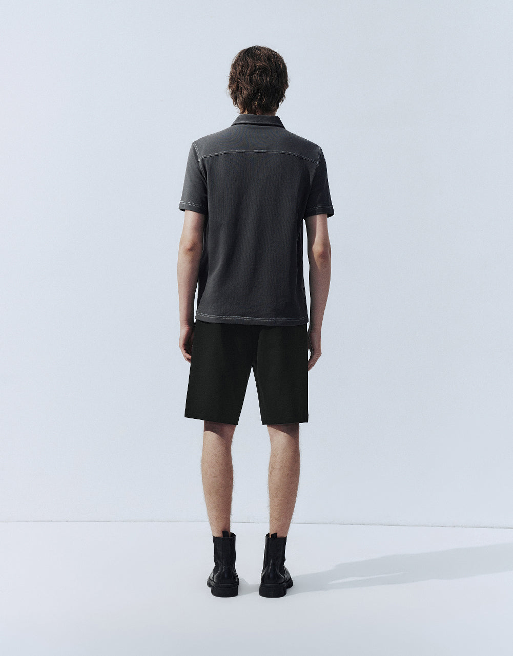 Drawstring Waist Loose Shorts