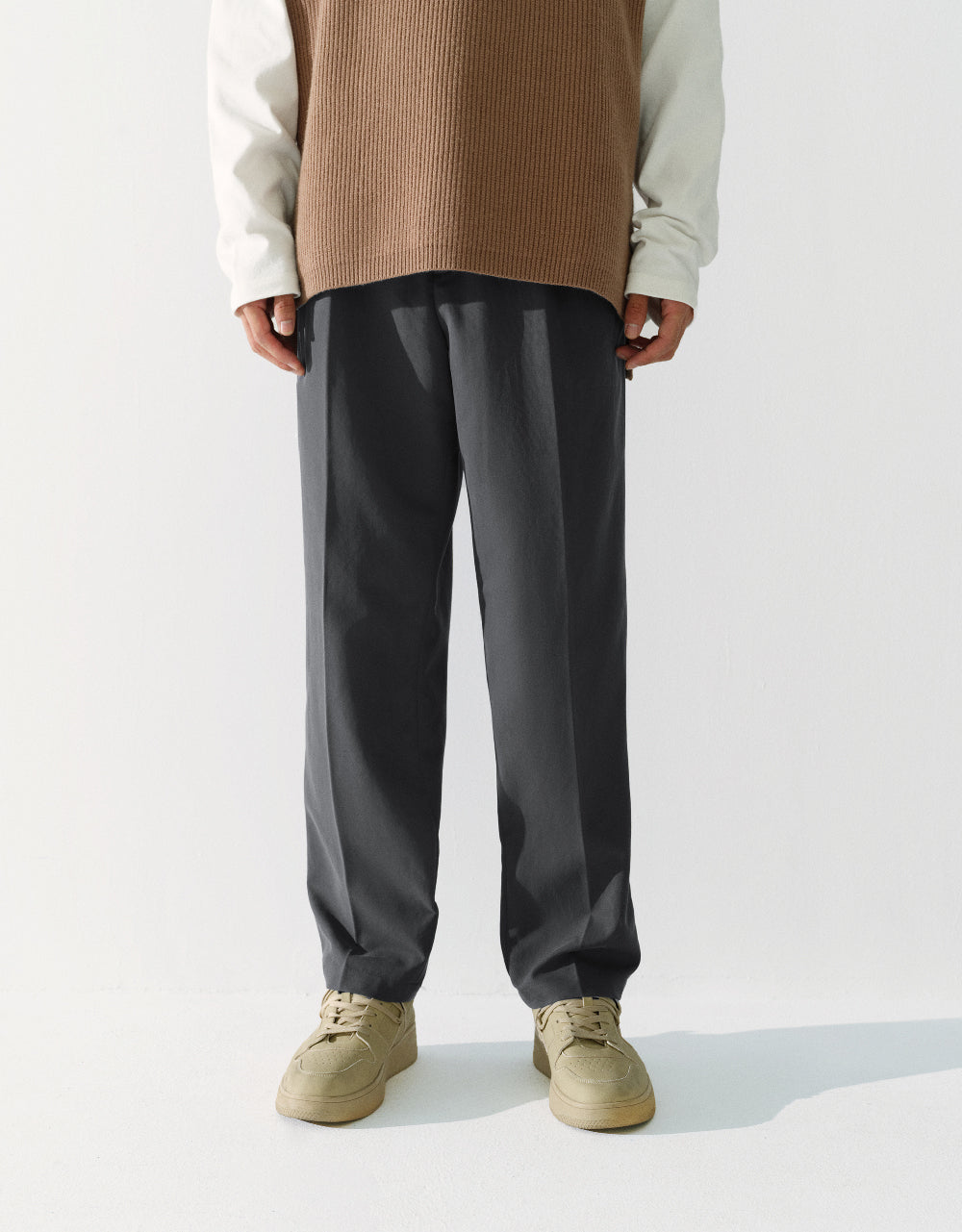 Knitted Carrot Fit Pants