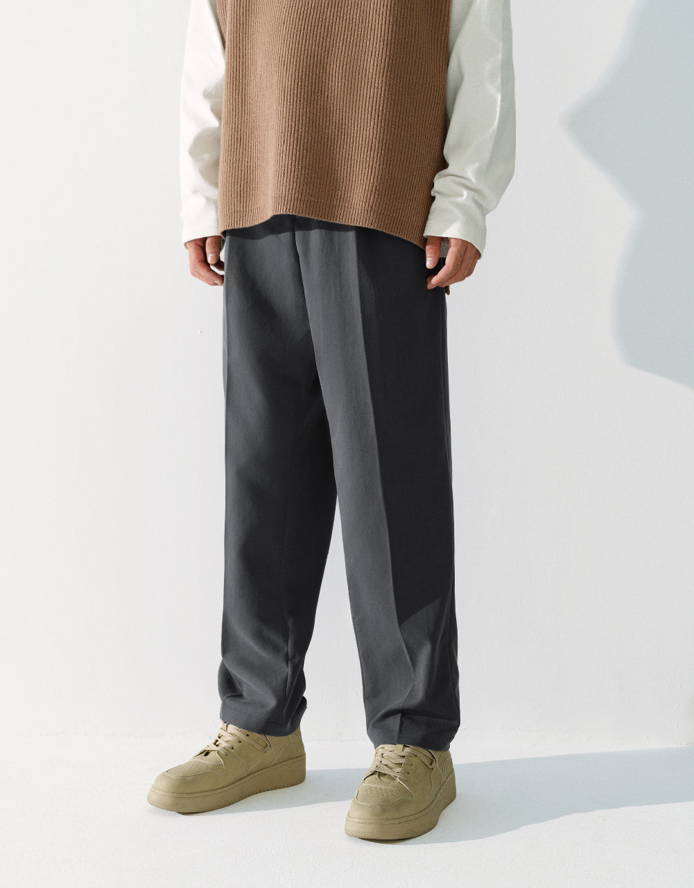 Knitted Carrot Fit Pants