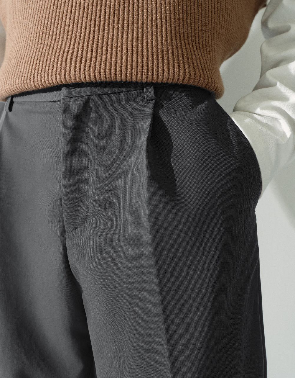 Knitted Carrot Fit Pants