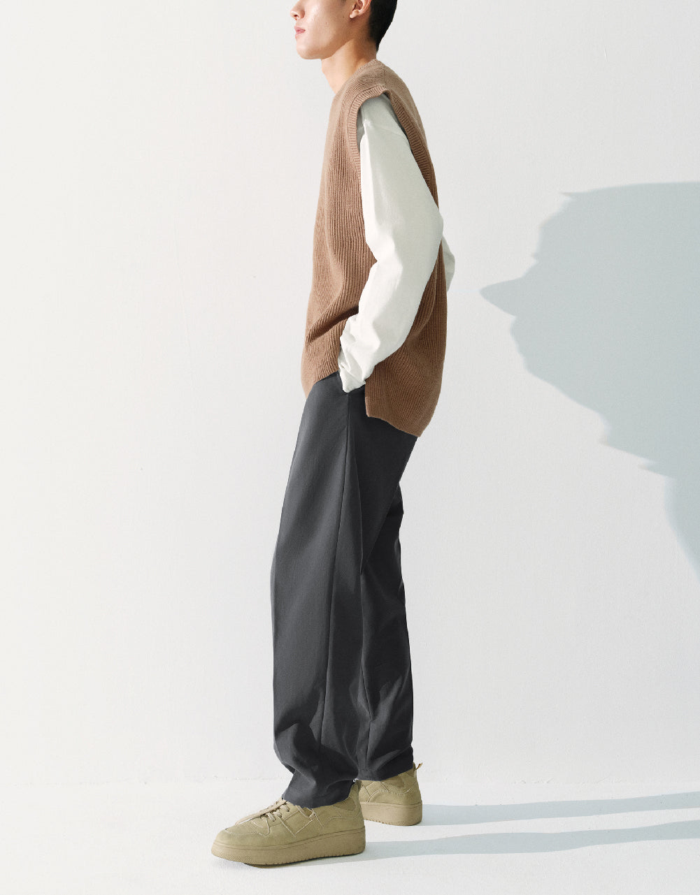 Knitted Carrot Fit Pants