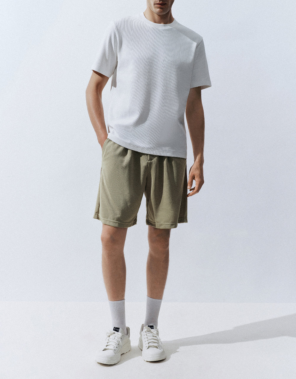Elastic Waist Oversized Shorts