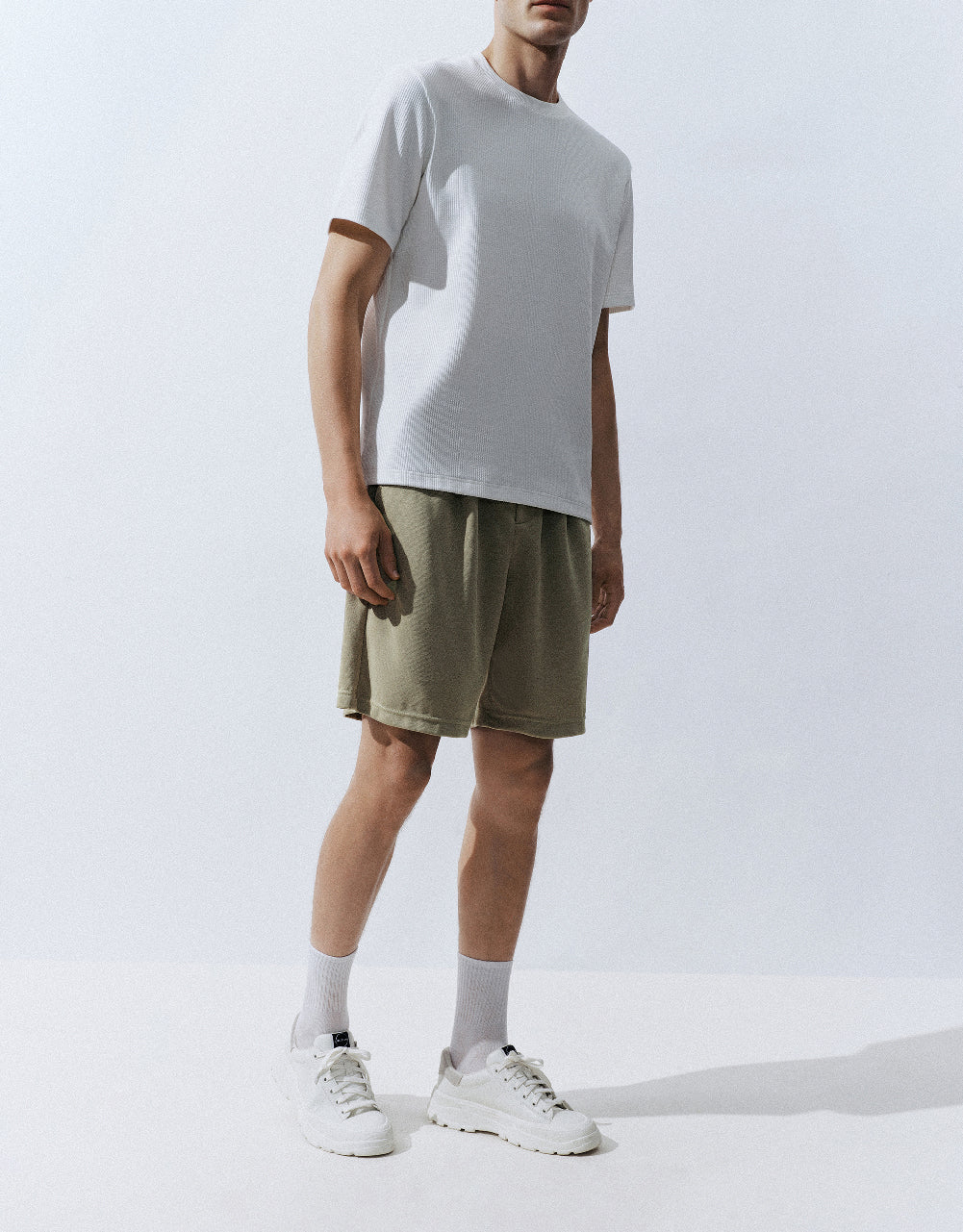 Elastic Waist Oversized Shorts