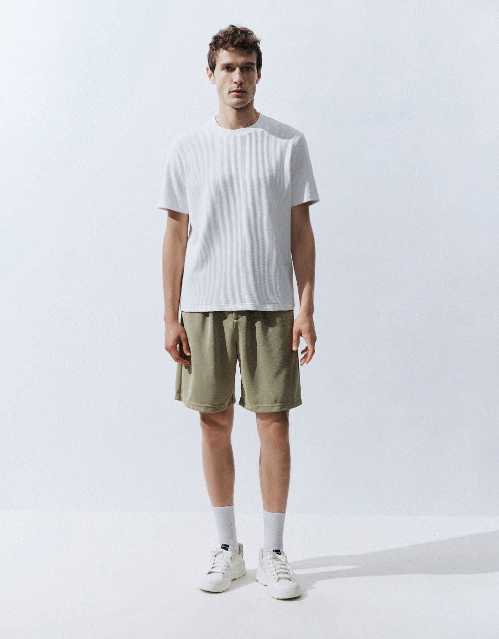 Elastic Waist Oversized Shorts