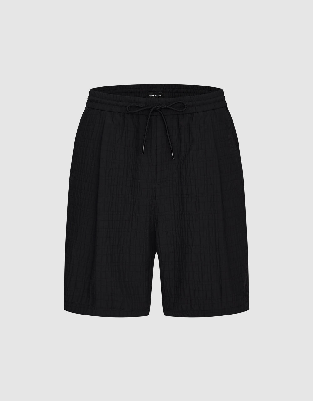 Shirred Drawstring Waist Shorts